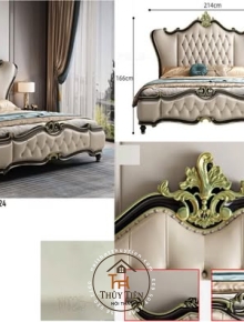 Giường nhập khẩu nguyên chiếc gỗ thịt toàn bộ cao cấp