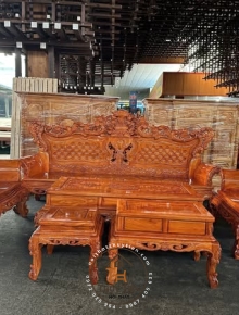 Bộ bàn ghế hoàng gia gỗ hương đá