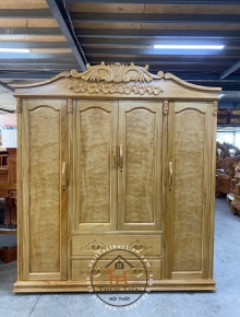 Tủ quần áo gỗ gõ đỏ nữ hoàng