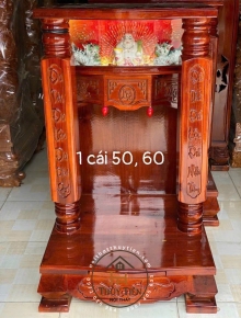 Mẫu bàn thờ thần tài gỗ tràm