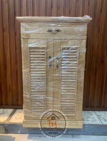 Tủ giày dép gỗ cao su ngang 60cm