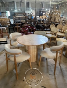 Set bàn ăn tròn 4 ghế