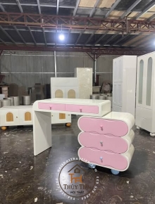 Bàn học + tủ ngăn kéo hàng sơn 2k