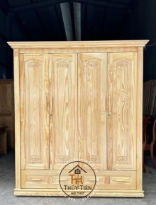 Tủ quần áo gỗ thông- TQAGT 008