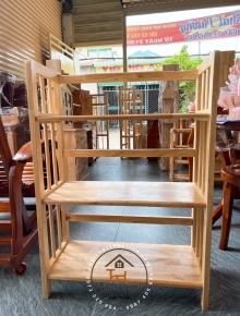 Kệ sách- kệ đa năng gỗ cao su nhiều kích thước