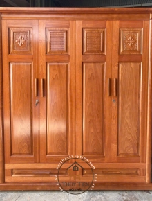 Tủ quần áo xoan phủ 1m8 - TQAXP 012