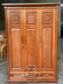Tủ quần áo xoan phủ 1m6 - TQAGS 012
