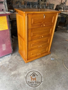 Tủ quần áo trẻ em gỗ thông