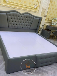 Giường bọc da hàng thiết kế đẹp xịn ạ
