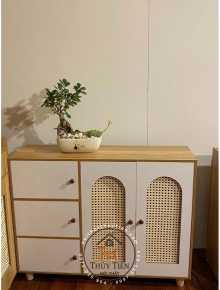 TỦ GIÀY 5 CÁNH MÂY nhiều ngăn đa năng tiện lợi gỗ MDF phủ Mine giá rẻ