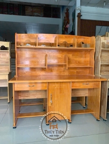 Bàn học sinh gỗ cao su đôi 1m4, 1m6