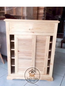 Tủ giày dép gỗ thông ngang 80cm mã 01