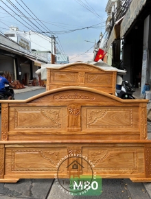 Giường ngủ gỗ gõ đỏ mã 01