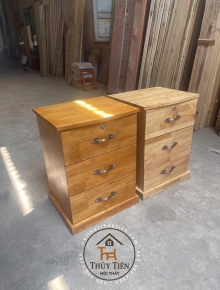 Tủ đầu giường gỗ cao su