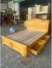 Giường ngủ gỗ gõ đỏ mã 03