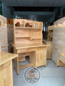 Bàn học sinh gỗ cao su ngang 1m