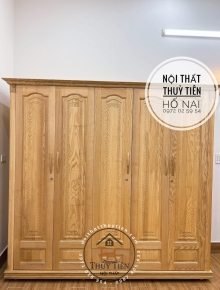 Tủ quần áo sồi ngang 2m2 