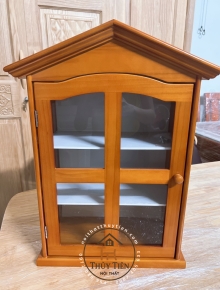 Tủ thuốc gia đình gỗ thông mái nhà 