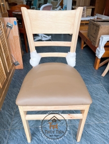 Ghế gỗ cabin mặt nệm