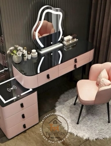 Bộ Bàn Trang Điểm Tặng Ghế M03, Phong Cách Tinh Tế, Chất Liệu Cao Cấp