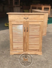 Tủ giày dép gỗ cao su ngang 80cm