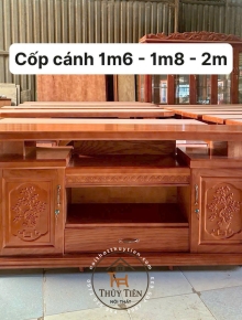 Mẫu Cốp tivi gỗ cao su