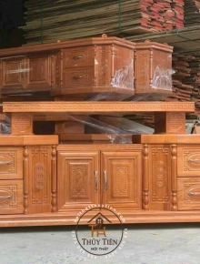 Cốp tivi Gỗ sồi