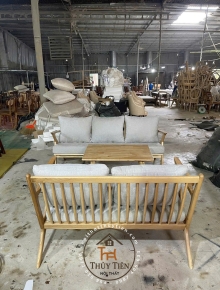 Set Sofa Z bọc vải kem