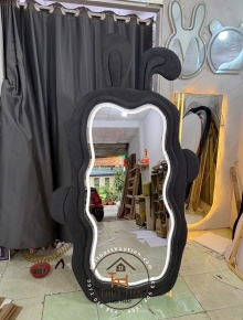 Gương tai thỏ led 3 màu và ko led hàng nhập loại 1 siêu hack dáng