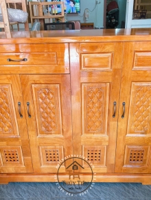Tủ giày dép gỗ cao su ngang 1m2 