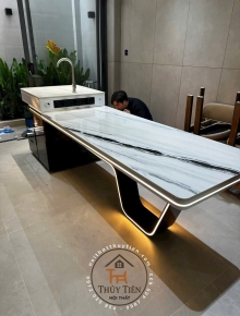 Bàn ăn kết hợp bàn đảo