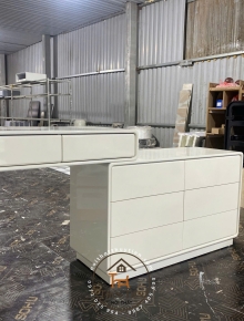 Tủ kệ decor hàng sơn 2k đẹp chuẩn nhé khách iu oi 🥰😍 Cốt xanh cốt nâu e có hết ạ 🤩