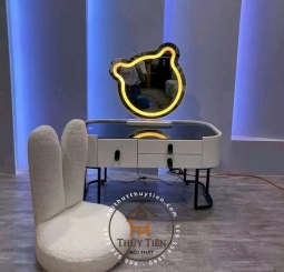 Bàn phấn bệt , bàn trang điểm ngồi bệt (kèm ghế tai thỏ)hàng loại 1 Bàn phấn bệt , bàn trang điểm ngồi bệt (kèm ghế tai thỏ)hàng loại 1