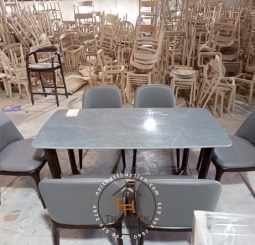 BỘ BÀN ĂN 6 GHẾ MẶT ĐÁ KIỂU HIỆN ĐẠI
