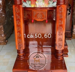 Mẫu bàn thờ thần tài gỗ tràm