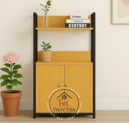 KỆ SẮT GỖ CÓ HỘC TỦ 