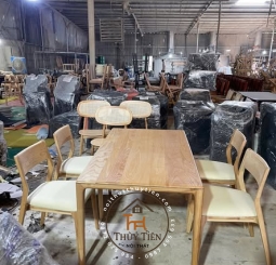 SET BÀN ĂN 4 GHẾ GỖ ASH