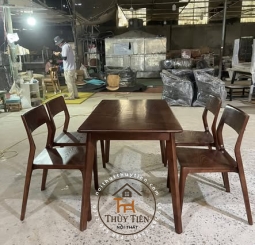 Bộ bàn ghế gỗ tự nhiên đặt theo yêu cầu khách