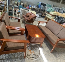 Bộ Sofa gỗ thông