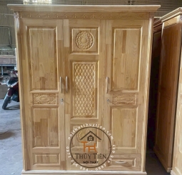 Tủ quần áo gỗ thông- TQAGT 006