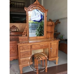 Bàn Trang điểm Gỗ Căm xe - BTDGCX 014