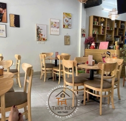 Bàn Ăn Gỗ Cao Su 6 Ghế Mặt Nệm - BGCSMN 001