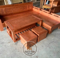 Bàn ghế sofa gỗ sồi -BGSFGS 013 Bàn ghế sofa gỗ sồi -BGSFGS 013