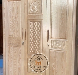 Tủ Quần Áo Gỗ sồi 1m6 - TQAGS 004