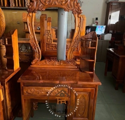 Bàn Trang điểm Gỗ Tràm- BTDGT 012