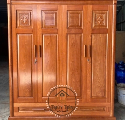 Tủ quần áo xoan phủ 1m8 - TQAXP 012
