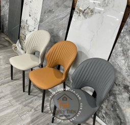 Ghế ăn Misa ngồi có tựa và hở lưng cao cấp, bọc da PU 002chân sắt, ghế đa năng ghế làm việc hàng nhập khẩu
