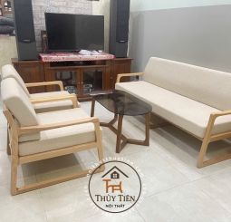 Bộ sofa gỗ tần bì cao cấp 😍