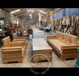 Bộ sofa gỗ sồi