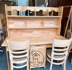 Bàn học sinh gỗ thông đôi